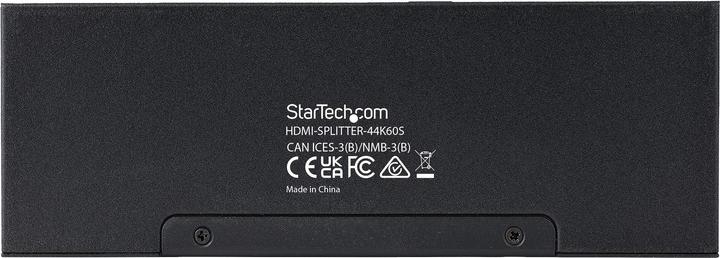 Actual product image StarTech .com 4 Port HDMI Splitter, 4K 60Hz HDMI 2.0 Video, 2.50cm (1") 4 Out HDMI Splitter, 4K HDMI Splitter