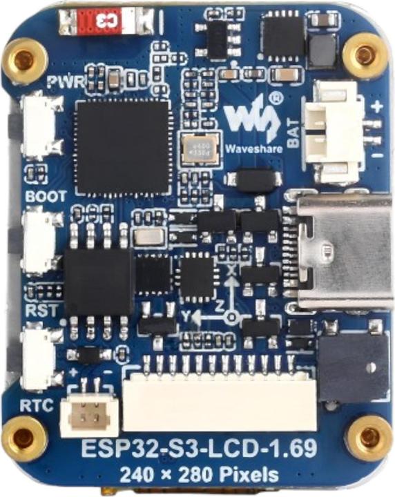 Produktbild WaveShare ESP32-S3 1.69inch LCD Display Development Board 240x280