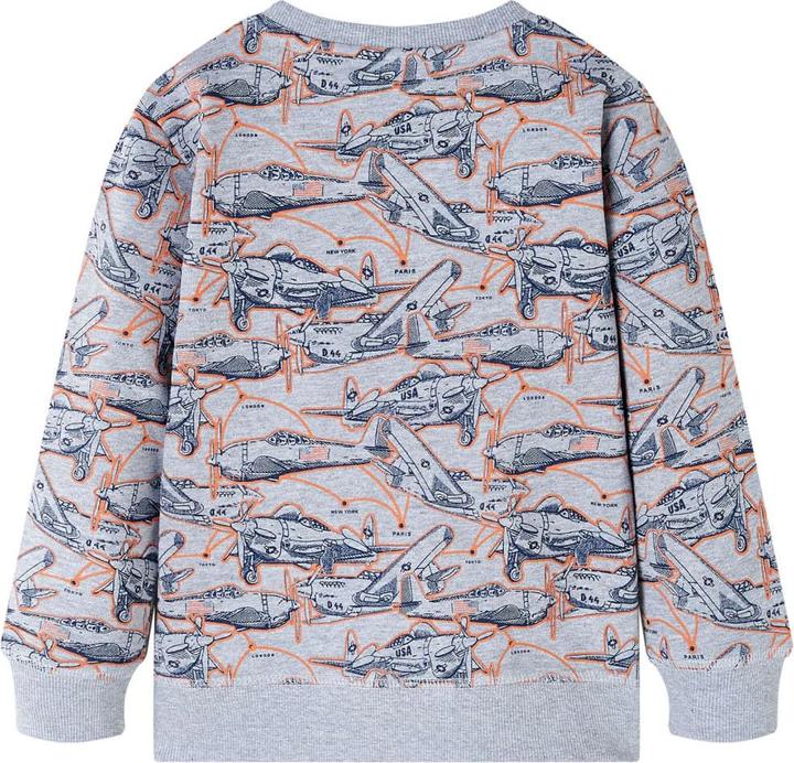 Actual product image VidaXL Children's sweatshirt grey melange 92,Material: 85 % cotton (92)
