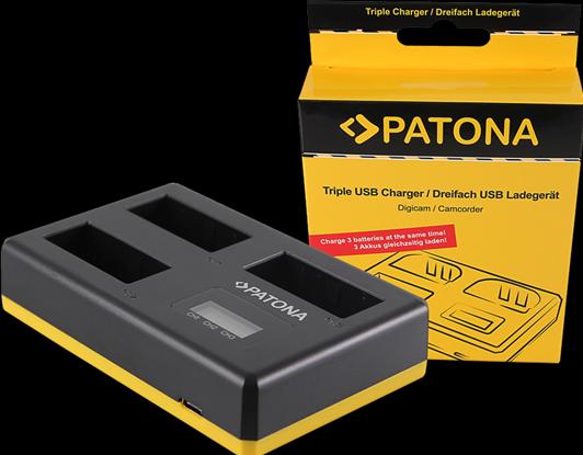 Produktbild Patona USB Triple Ladegerät (Kamera Akku Ladegerät)