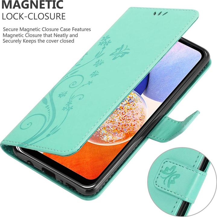 Image du produit Cadorabo Housse pour Samsung Galaxy A14 4G / 5G / M14 avec motif floral (Samsung Galaxy M14, Samsung Galaxy A14)