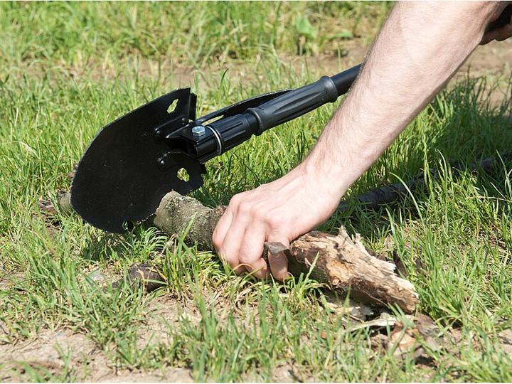 Actual product image Semptec 11in1 multi-function tool spade with saw, pick, hammer & co. (12 Functions)