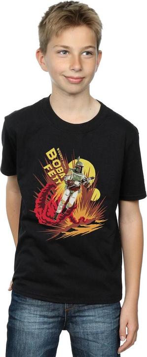 Immagine prodotto Star Wars Boba Fett Rocket Powered Maglietta Ragazzi (140, 146)