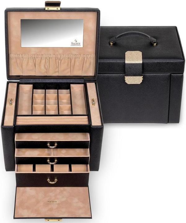 Actual product image Sacher 88.000.120443 - Jewellery box Marta saffiano black