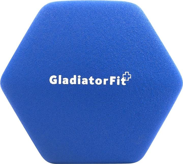 Actual product image Gladiatorfit Neoprene dumbbells (2 x 7 kg)