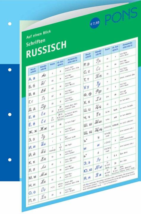 Image du produit Schriften auf einen Blick. Russisch (Allemand, 2007)