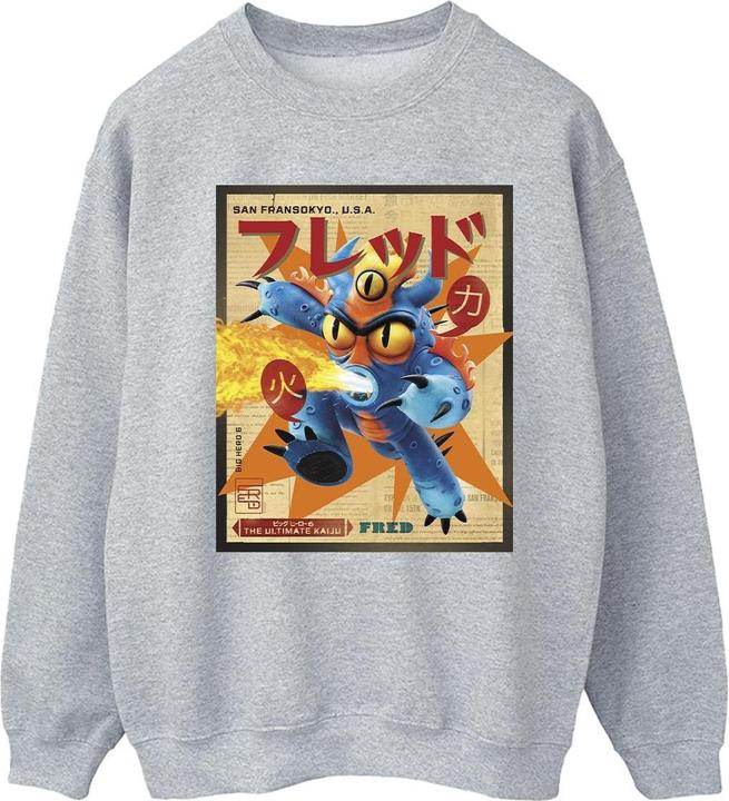 Image du produit Disney - Sweat BIG HERO BAYMAX FRED NEWSPAPER - Femme (M)