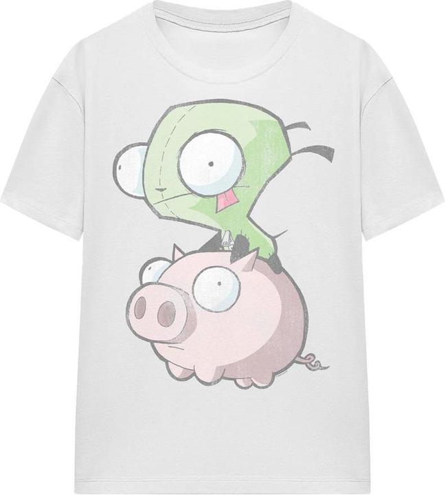 Immagine prodotto Invader Zim Maglietta Gir e Maiale Adulto Unisex (XXL)