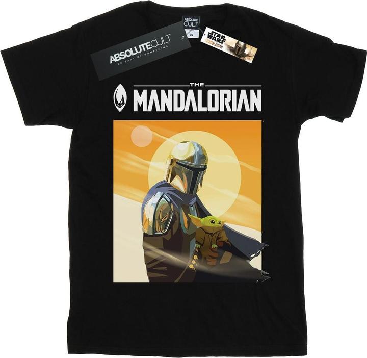 Immagine prodotto Star Wars The Mandalorian The Child Two Moons Maglietta Uomo (XXL)