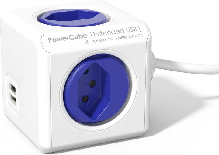 Allocacoc PowerCube Extended USB S+ (4 x, Typ 13, USB-A, 1.50 m)