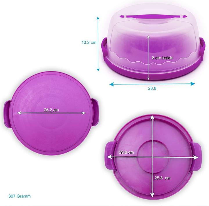 Actual product image Intirilife Cake transport container