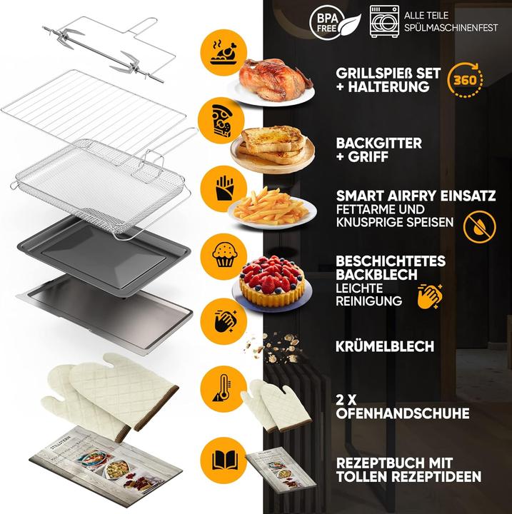Actual product image Stillstern Mini convection oven (45L) (CH plug)