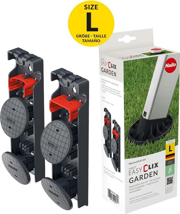 Image du produit Hailo EasyClix Garden - Size L, jeu de pieds interchangeables