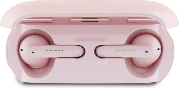 Immagine prodotto Guess Cuffie senza fili Auricolari Bluetooth ENC TWS metallizzati allungati - Rosa (ANC, 26 h, Senza fili)