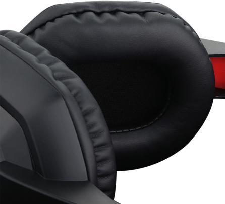 Actual product image Redragon H120 headphones/headset Wired Head-band Gaming Black, Red (Cable)