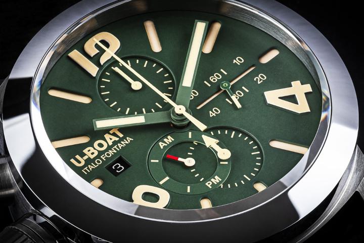 Produktbild U-Boat 9581 Classico 45 mm Tungsteno CAS Green Herrenuhr 10ATM (Chronograph, 45 mm)