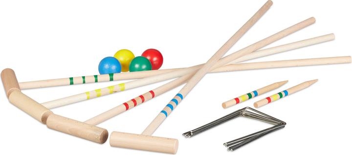 Actual product image Relaxdays Croquet game