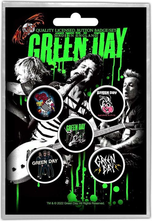 Produktbild Green Day AnsteckerSet Revolution 5erPack Metall Kunststoff