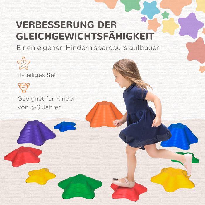 Actual product image Swisshandel24 River stones 11ER Balance stones for toddlers Stepping stones Balance game loadable up to 8