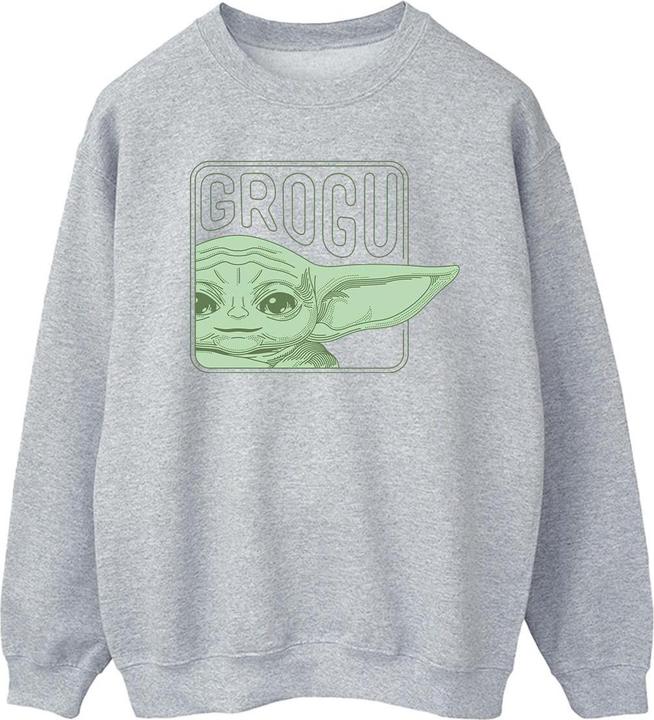 Actual product image Star Wars Mens The Mandalorian Grogu Box Sweatshirt (XXL)