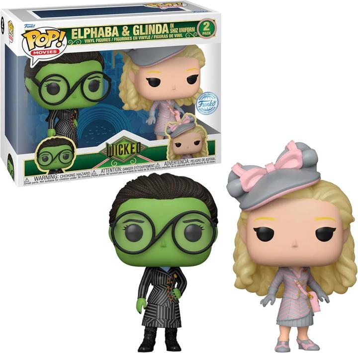 Produktbild Funko POP! 2-Pack Wicked Elphaba & Glinda in Shiz Uniform Exclusive