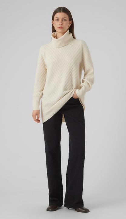 Actual product image Vero Moda VMANJASTINNA LONG COWL PULLOVER GA EXC Knitted jumper (XS)