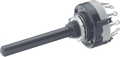 Image du produit Lorlin Commutateur rotatif, pôles %3D 4, positions %3D 3, 30°, circuit imprimé