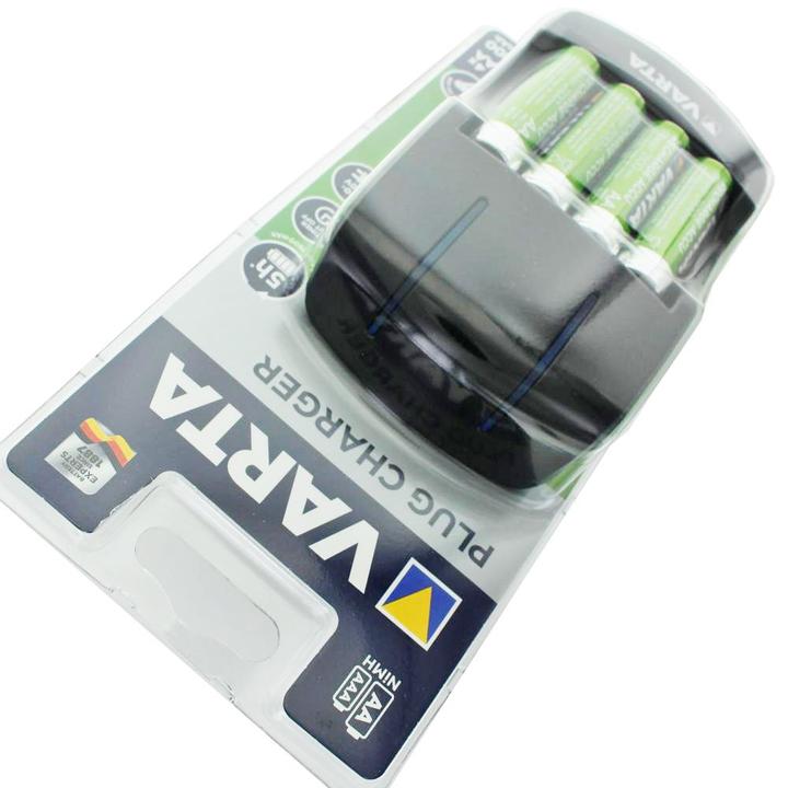 Varta Easy Energy Stecker-Ladegerät inklusive 4 Stück Mignon AA Ready2use 2100mAh Akku (4 pcs, 2100 mAh, Piles rechargeables + chargeur)