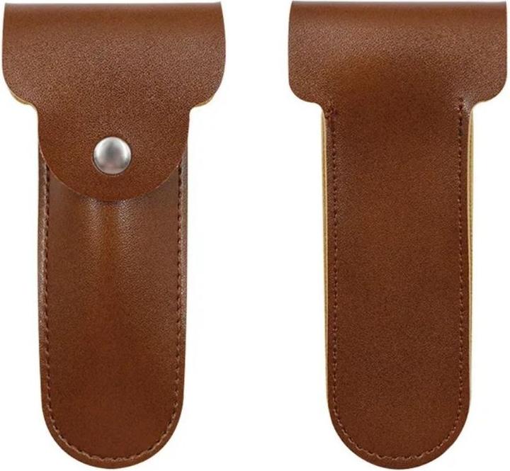 Actual product image From Alfred Leather case for safety razor
