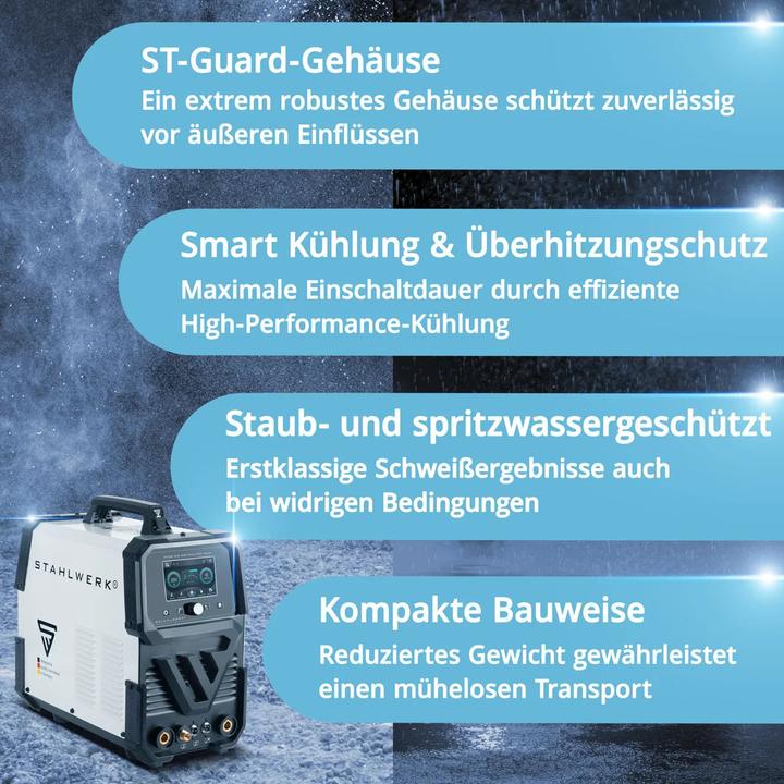 Actual product image Stahlwerk AC/DC TIG 200 Puls Pro Touch fully equipped gas-shielded arc welder