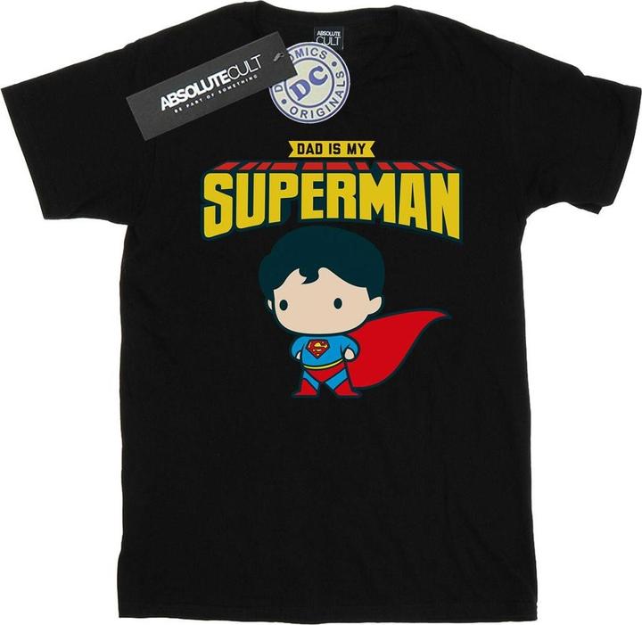 Actual product image Girls Superman My Dad Is My Hero Cotton T-Shirt (116)