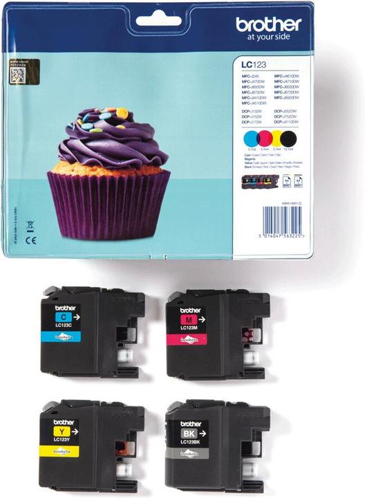 Produktbild Brother LC-123VALBP Value Pack (M, BK, Y, C)