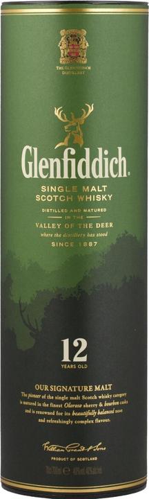 Produktbild Glenfiddich 12 Years (Single Malt, Scotch Whisky, 1 x 70 cl)