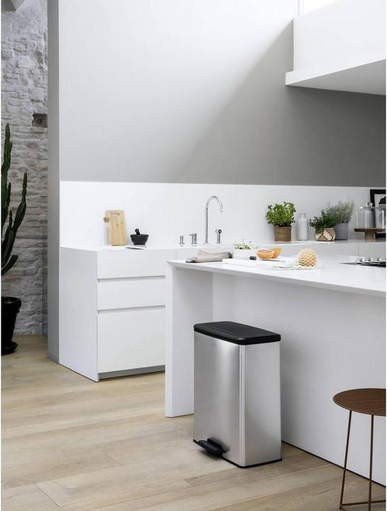Image du produit Curver Deco bin slim 254619 Poubelle 52 l (l x h x p) 486 x 615 x 284 mm Silbe (52 l)