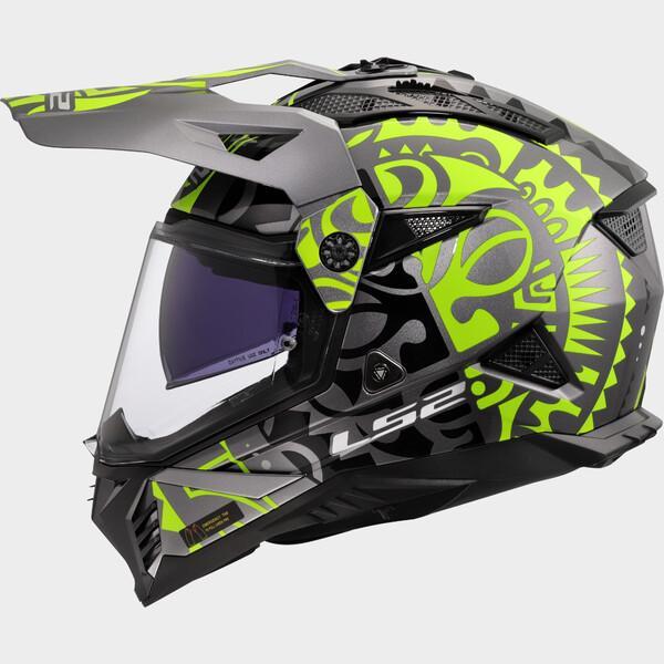 Produktbild LS2 MX702 PIONEER II RANGI MX-Helm fluo gelb M (M)