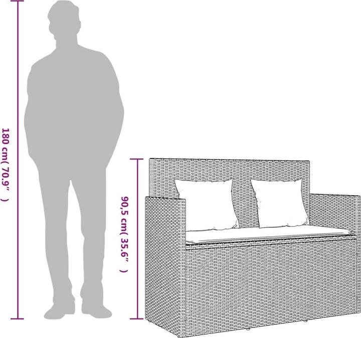Immagine prodotto VidaXL Set da salotto da giardino da 10 pezzi con cuscini
