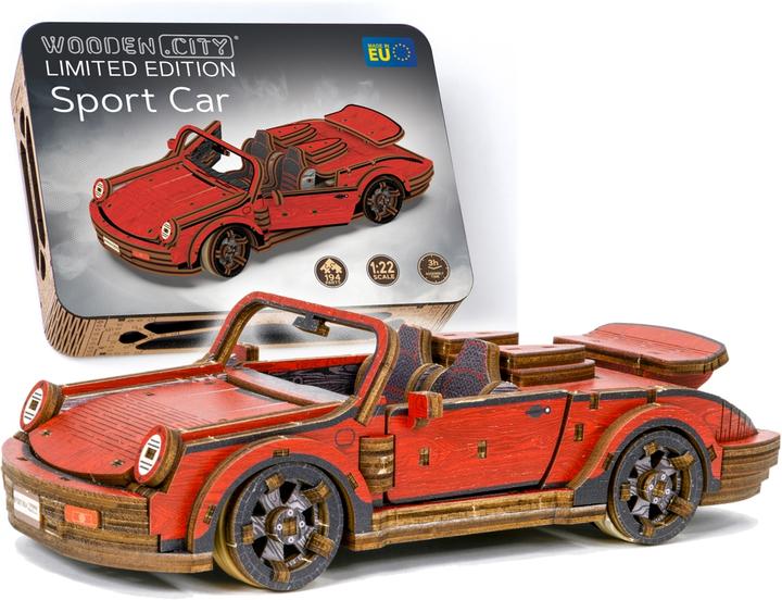 WoodenCity Kit sports car painted