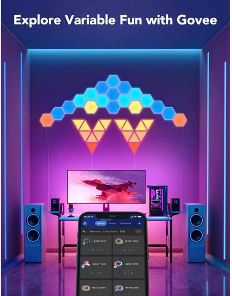 Immagine prodotto Govee Pannelli luminosi Glide Hexa (458 lm)