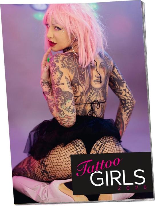 Produktbild NoName Pin-up Kalender Tattoo-Girls 2025 - 10er (297 x 420 mm)