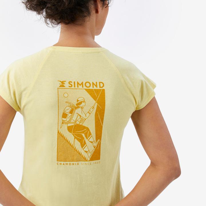Produktbild Simond Kletter-T-Shirt Damen stretch - Vertika gelb by Montse Galbany (L)