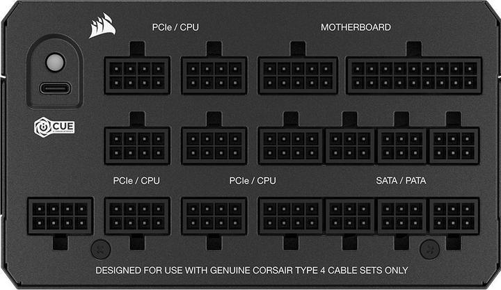 Actual product image Corsair HXi Series (2025), HX1200i, 1200 Watt, 80 PLUS Platinum, C14 Version (1200 W)