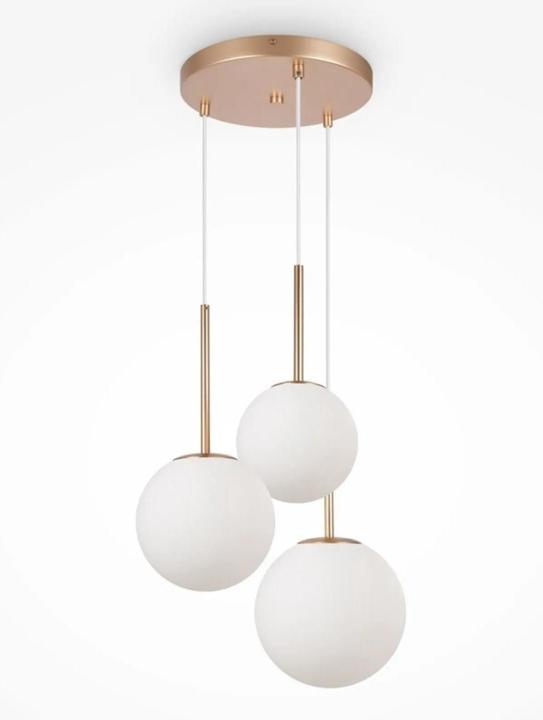 Actual product image Maytoni Basic form pendant lamp, pendant lamp 3x E14 45cm gold colour (E14)