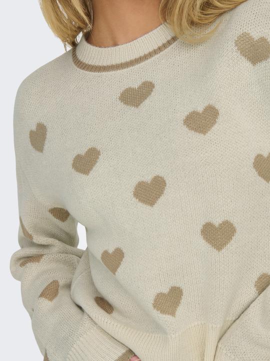 Actual product image JdY Knit Fit Round neck Ribbed cuffs Pullover Knitted jumper (XL)