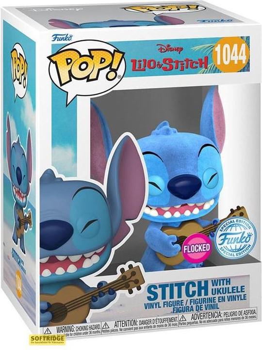 Image du produit Funko DISNEY - POP N° XXX - Ukelele Stitch (FLOCKED) +T-shirt (XL)