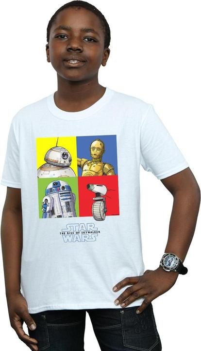 Produktbild Star Wars The Rise Of Skywalker Droid Squares TShirt Jungen (152, 158)