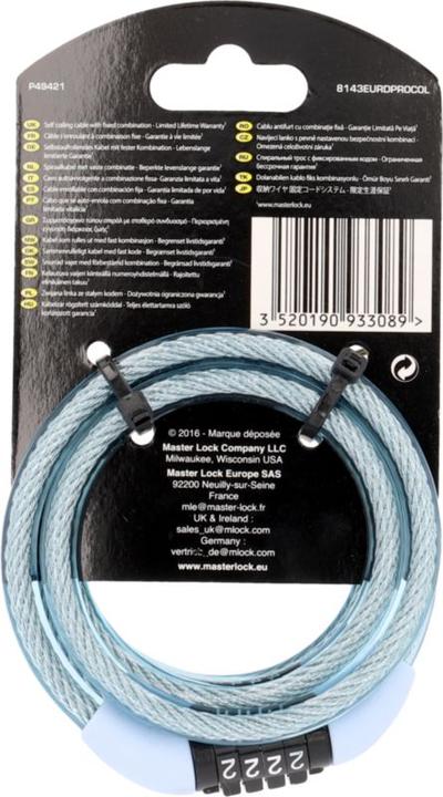 Produktbild Master Lock Spiralkabelschloss 8143 (120 cm)