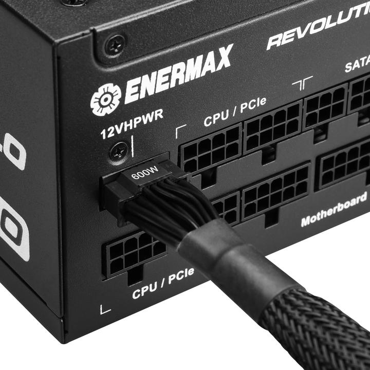Immagine prodotto Enermax REVOLUTION ATX3.0 Enthusiast Gaming Streaming ATX PSU 1000W 80Plus Gold PCIe 5.0 Ready Full- (1200 W)