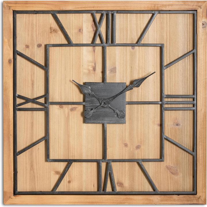 Produktbild Hill Interiors Wanduhr Williston Quadratisch