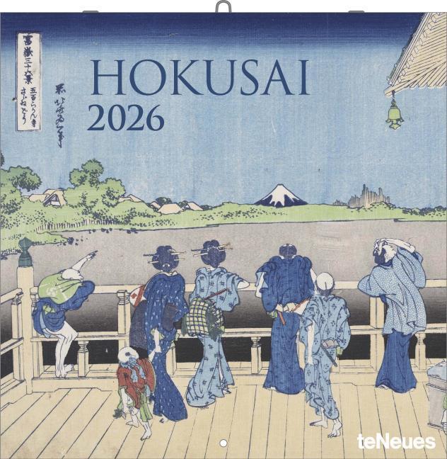 Produktbild Hokusai 2026 - Wand-Kalender - Broschüren-Kalender - 30x30 - 30x60 geöffnet - Kunst-Kalender (30 x 30 cm, Harter Einband, Englisch, Italienisch, Französisch, Deutsch, Niederländisch, Spanisch)