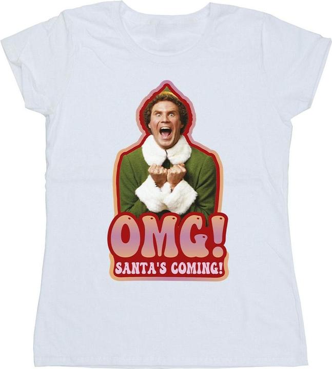 Immagine prodotto Elf Santa's Coming Maglietta Donna (XL)